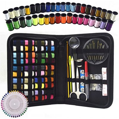 Verk Group Šicí souprava šicí souprava jehly nitě špendlíky velké háčky na háčkování – Zboží Dáma