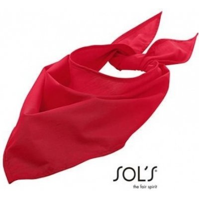 Sol´s šátek trojcípí Bandana červená – Zboží Mobilmania