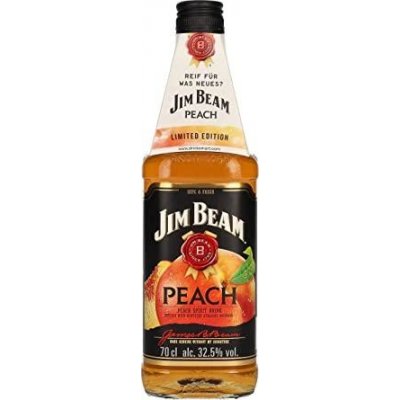 Jim Beam Peach Spirit Drink 32,5% 0,7 l (holá láhev) – Zboží Mobilmania