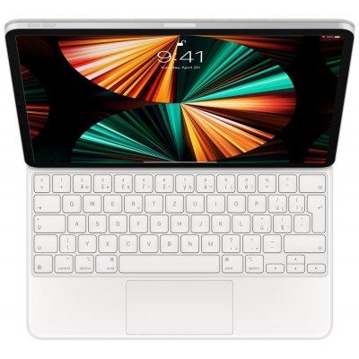 Apple Magic Keyboard CZ pro iPad Pro 12.9" 2021 MJQL3CZ/A bílá – Zboží Mobilmania