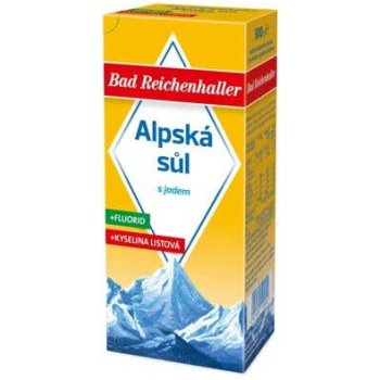 Bad Reichenhaller alpská sůl s jodem fluoridem a kyselinou listovou 500 g