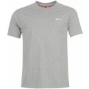 Slazenger Plain T Shirt Mens Grey Marl