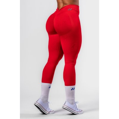Nebbia Bezešvé legíny s vysokým pasem MAXIMUM PUSH-UP 302 red – Zboží Dáma
