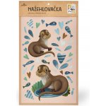 Lesní svět Nažehlovačka L 031 - Vydry – Zboží Dáma