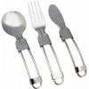 Outdoorový příbor Rockland Folding cutlery set 3 ks nerez