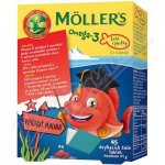 Mollers Omega 3 Želé Rybičky malinová příchuť 45 tablet – Zboží Dáma