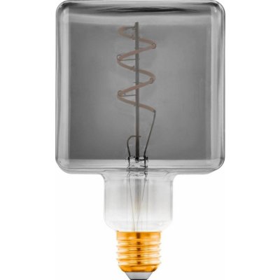 Eglo LED filamentová vintage žárovka CUBE SMOKY, E27, 4W, teplá bílá, kouřová