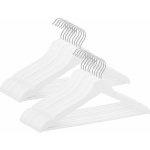 SPRINGOS dřevěná ramínka 42,5 cm bílá 20 ks HG0059 – Zboží Dáma