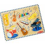 Melissa & Doug puzzle s úchyty a zvukem hudební nástroje – Sleviste.cz