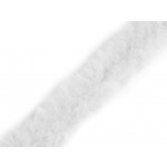 Prima-obchod Všívací oděvní / dekorační kožešina kulatá šíře 1,5 cm, barva 1 Off White – Zboží Dáma
