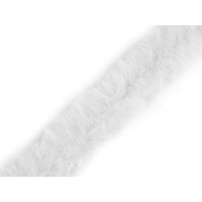 Prima-obchod Všívací oděvní / dekorační kožešina kulatá šíře 1,5 cm, barva 1 Off White – Zboží Dáma