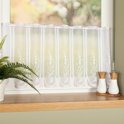 Dekorační metrážová vitrážová záclona JOLANA bílá výška 40 cm MyBestHome – Zboží Dáma Dekorační metrážová vitrážová záclona JOLANA bílá výška 40 cm MyBestHome – Zboží Dáma