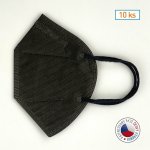 Nano M.ON nanovlákenný respirátor FFP2 černý 10 ks – Sleviste.cz