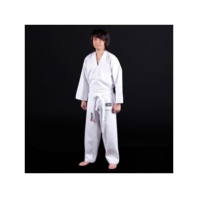 FUJIMAE Training Lite Black Belt ITF Approved Dobok White