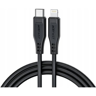 Acefast C3-01 MFI USB Typ C - Lightning, 30W, 3A , 1,2m, černý