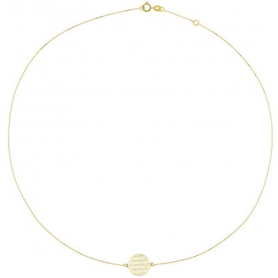 Cutie Jewellery Slušivý náhrdelník ze žlutého zlata Z0120-40-X-1 – Hledejceny.cz