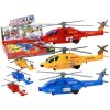 Auta, bagry, technika Lean Toys Hliníkový záchranný vrtulník Mix Drive