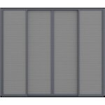 Rojaplast posuvná ZÁSTĚNA 3 m pro bioklimatickou pergolu - šedočerná – Hledejceny.cz