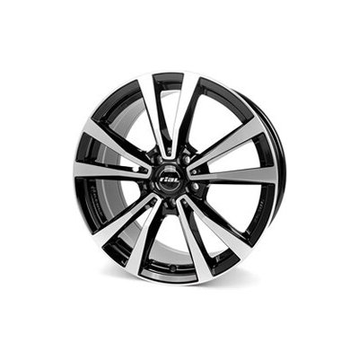 Rial M12 8x19 5x112 ET34 diamond black polished – Hledejceny.cz