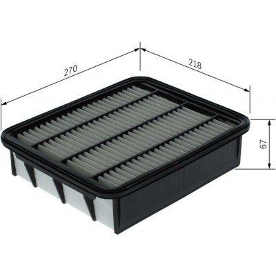 Vzduchový filtr BOSCH F 026 400 740 – Hledejceny.cz