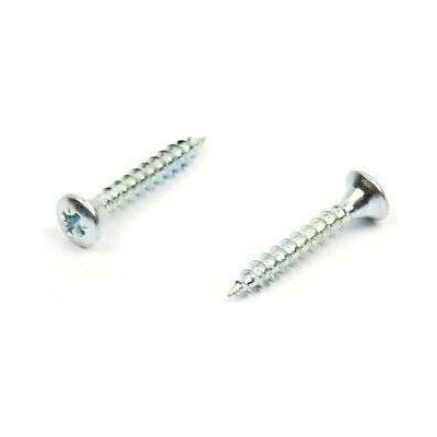 Vrut do dřeva zápustná čočková hlava 3x20 mm, zinek bílý – Hledejceny.cz
