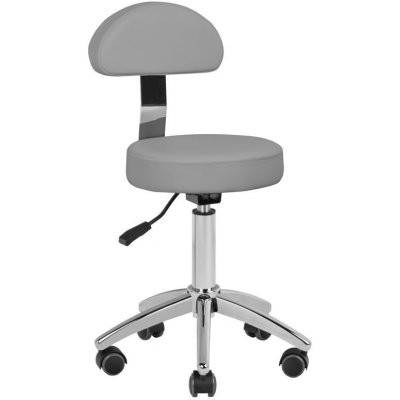 Pro salony kosmetický taburet AM-304 židle šedá – Zboží Mobilmania