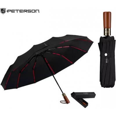 Peterson skládací deštník PTN UMB-01T černý – Zboží Dáma