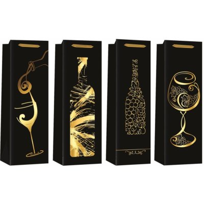 Anděl Taška na lahev se zlatou ražbou 12 x 36 x 9 cm 12575 – Hledejceny.cz