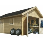 KARIBU 43545 dřevěná garáž – Zboží Mobilmania