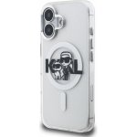 Karl Lagerfeld IML Glitter Karl and Choupette Sketch MagSafe pro Apple iPhone 16, transparentní – Zboží Mobilmania