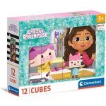 Dino Obrázkové kostky Gábinin kouzelný domek, 12 kostek – Zboží Živě