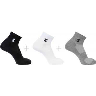 Salomon Everyday Lite Quarter 3-Pack LC2911900 black/white/frost gray – Sleviste.cz