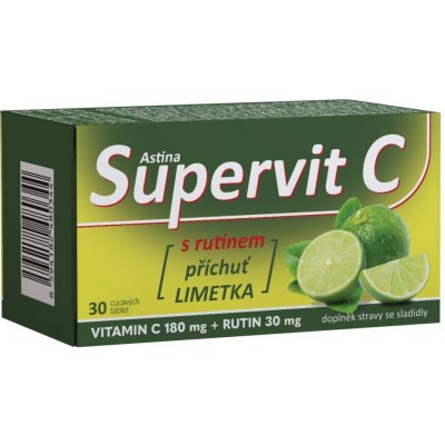 Astina Supervit C s rutinem limetka 30tbl