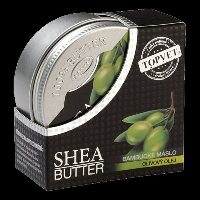 Topvet Bambucké máslo shea butter 100% s olivovým olejem 100 ml – Zboží Mobilmania