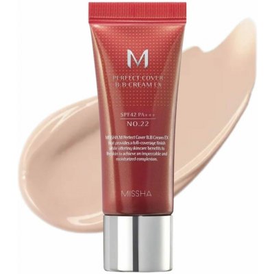 Missha Pleťový BB krém M Perfect Cover BB Cream SPF42 No.22 Cool Sand 20 ml – Sleviste.cz