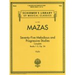 Jacques F. Mazas 75 Melodious And Progressive Studies Op.36 Book 1 noty na housle – Zboží Mobilmania