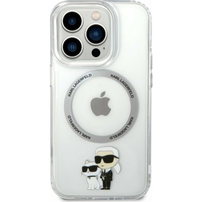 Karl Lagerfeld Ochranný kryt pro iPhone 14 Pro - Karl Lagerfeld, IML Karl and Choupette NFT MagSafe Transparent – Zboží Mobilmania