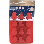 La Cucina Forma na čokoládu, forma na pralinky, vánoční motivy, silikon červená – Hledejceny.cz