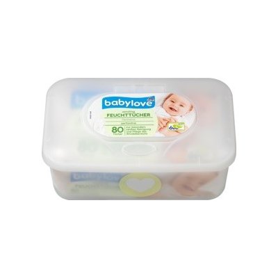 Babylove Sensitive vlhčené ubrousky + Box 80 ks – Zboží Mobilmania