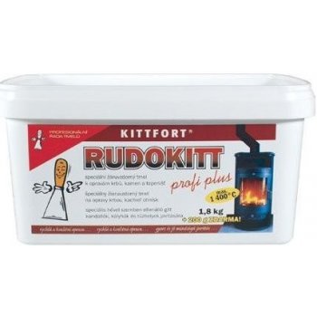 KITTFORT Rudokitt žáruvzdorný tmel 1,8 kg