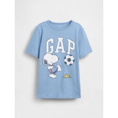 Dětské tričko Gap & Peanuts Snoopy s logem Modrá – Sleviste.cz