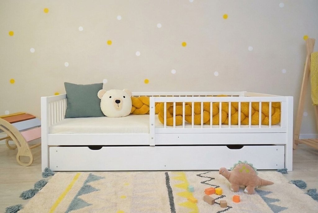 Ourbaby® white bed children bez úložného prostoru