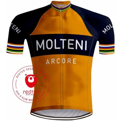 REDTED Retro Radtrikot Molteni Orange 2023 – Zboží Mobilmania