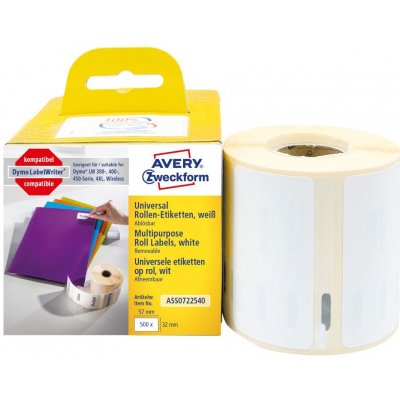 Avery Zweckform ASS0722540 Termoetikety 32x57 mm, 500 ks, bílé, kompatibilní Dymo S0722540 (11354) – Zboží Živě