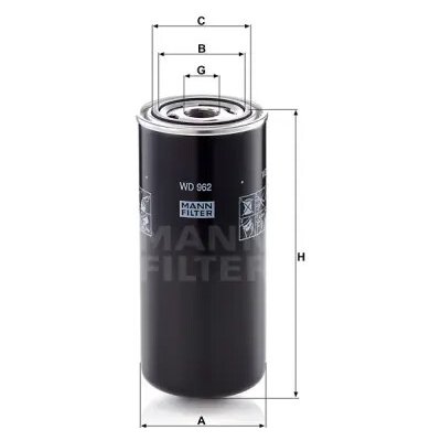 MANN FILTER Filtr hydrauliky WD 962 – Hledejceny.cz