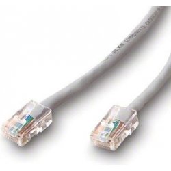 Datacom 1519 Patch kabel UTP, CAT5E, křížený 1m, šedý