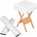 tectake 400429 stolička, masérský válec a půlválec bílá – Zboží Dáma
