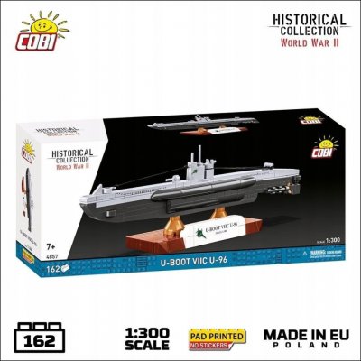 Cobi 4857 II WW Německá ponorka U-Boot VIIC U-96, 1:300, 162 k – Sleviste.cz