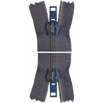 Spirálový zip, nedělitelný - 70cm - modrý - WICO - BALENÍ 10 ks – Hledejceny.cz