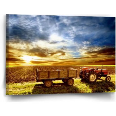 Sablio Obraz Traktor s vlečkou - 60x40 cm – Hledejceny.cz